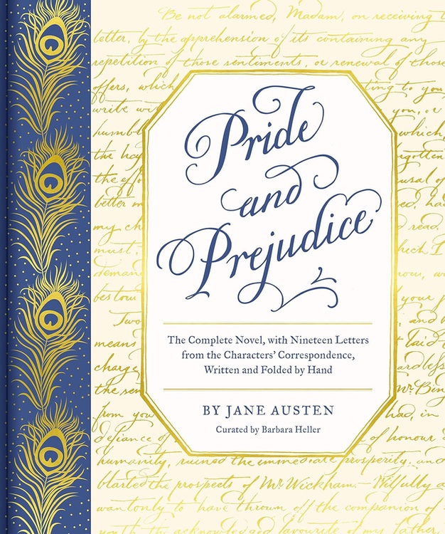 Book cover for Pride and Prejudice: The Complete Novel, with Nineteen Letters from the Characters' Correspondence, Written and Folded by Hand